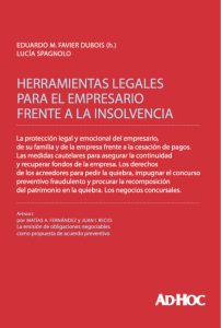 Herramientas legales para el empresario frente a la insolvencia