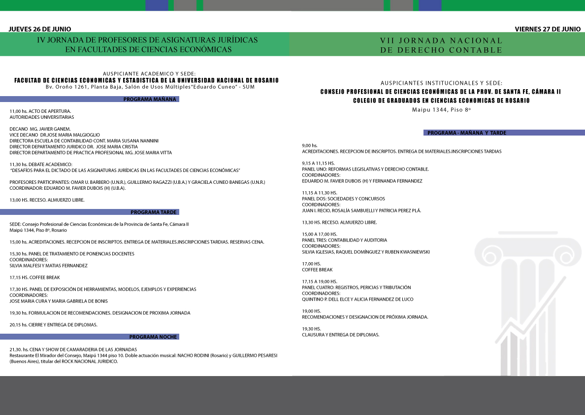 Jornadas rosario. folleto interiores