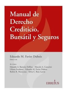 Manual de derecio crediticio, bursatil y seguros